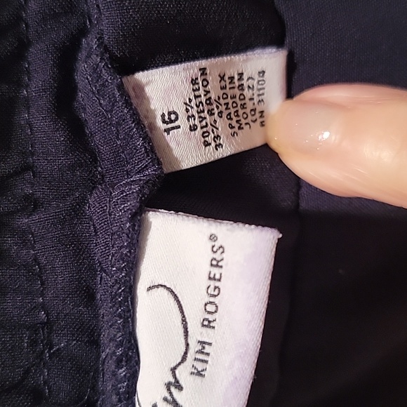 Kim Rogers navy blue pants NWT - Picture 4 of 4